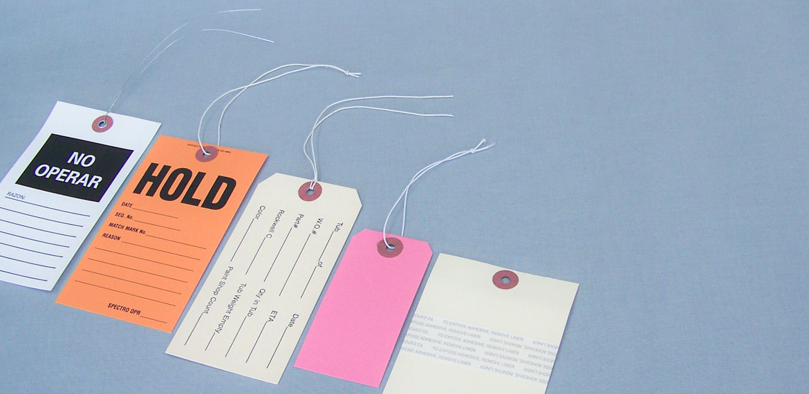 We can custom finish your tags Slider Image